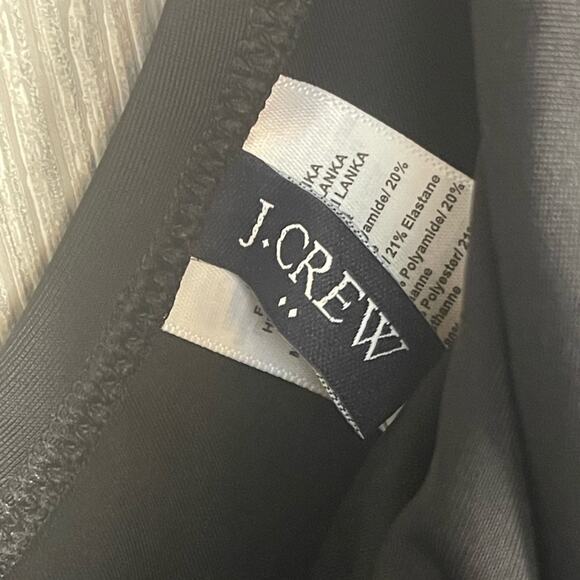 J. Crew Factory Ruffle One-Shoulder One Piece Bathing‎ Suit in Black Size S NWT - Picture 6 of 8